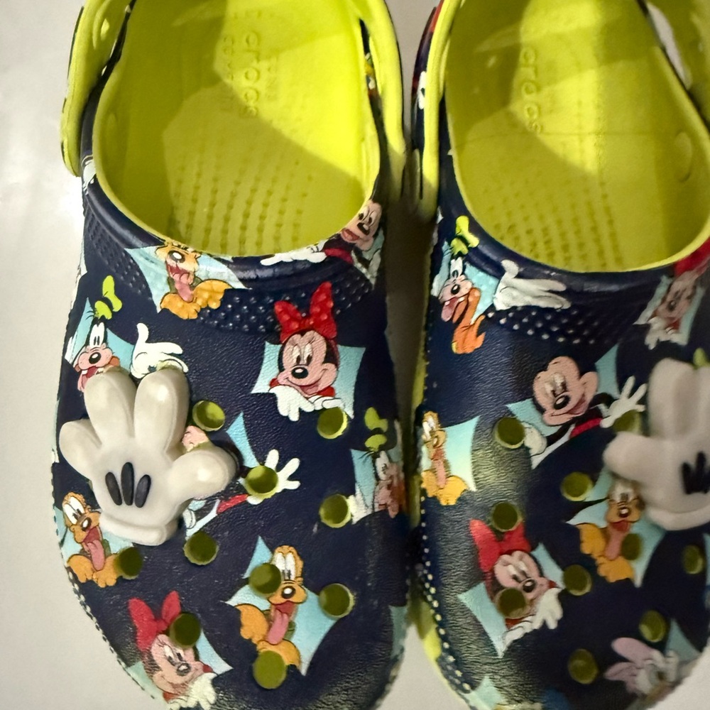 CROCS Kids Navy Cartoon Slippers
